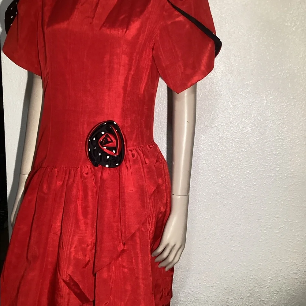Casero’s vintage red/ polka dot dress size 14pt